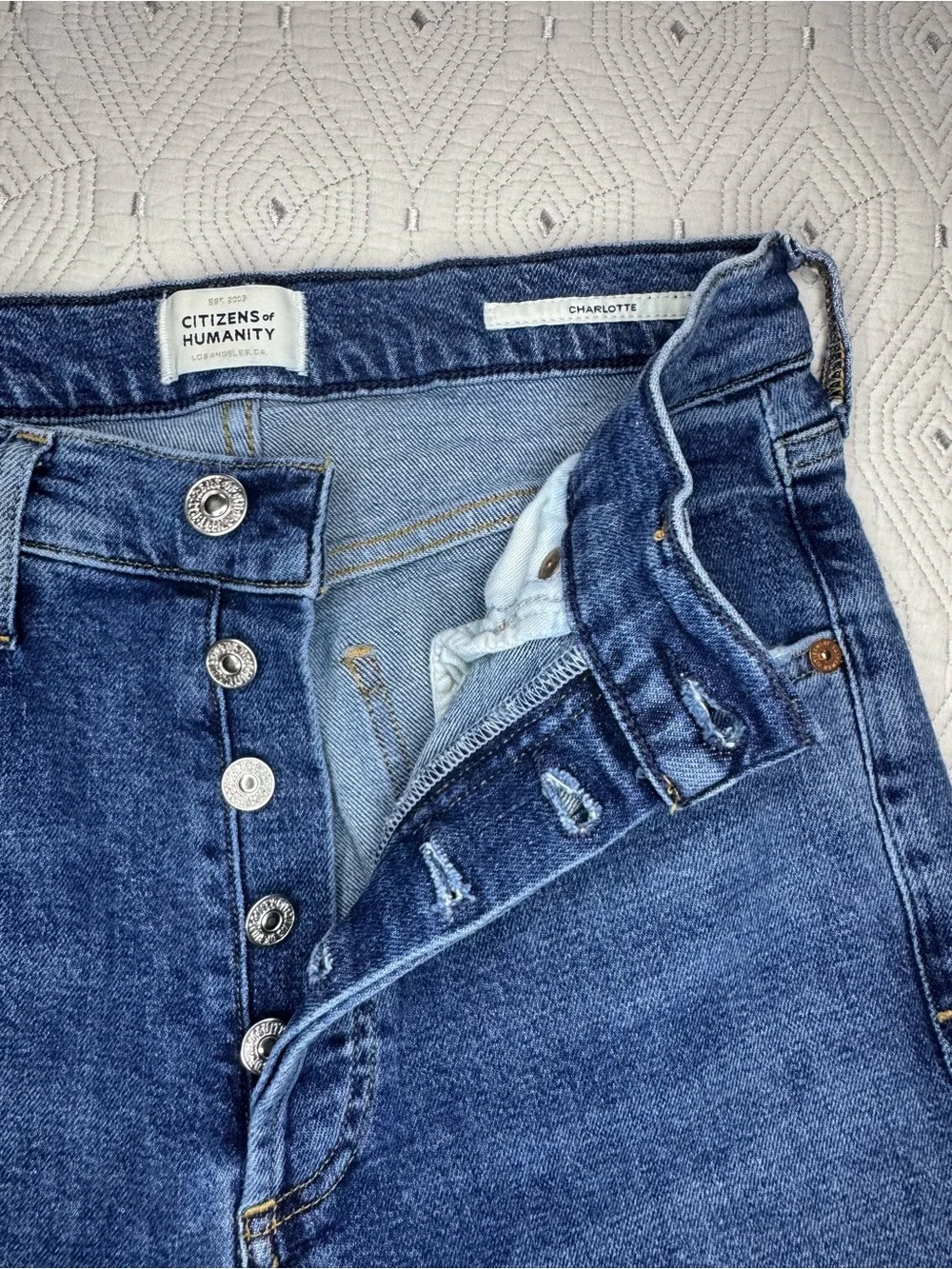 CITIZENS OF HUMANITY charlotte high rise straight jeans Medium Wash Size 25